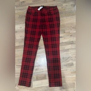 Sanctuary Red and Black Checkered Pants
